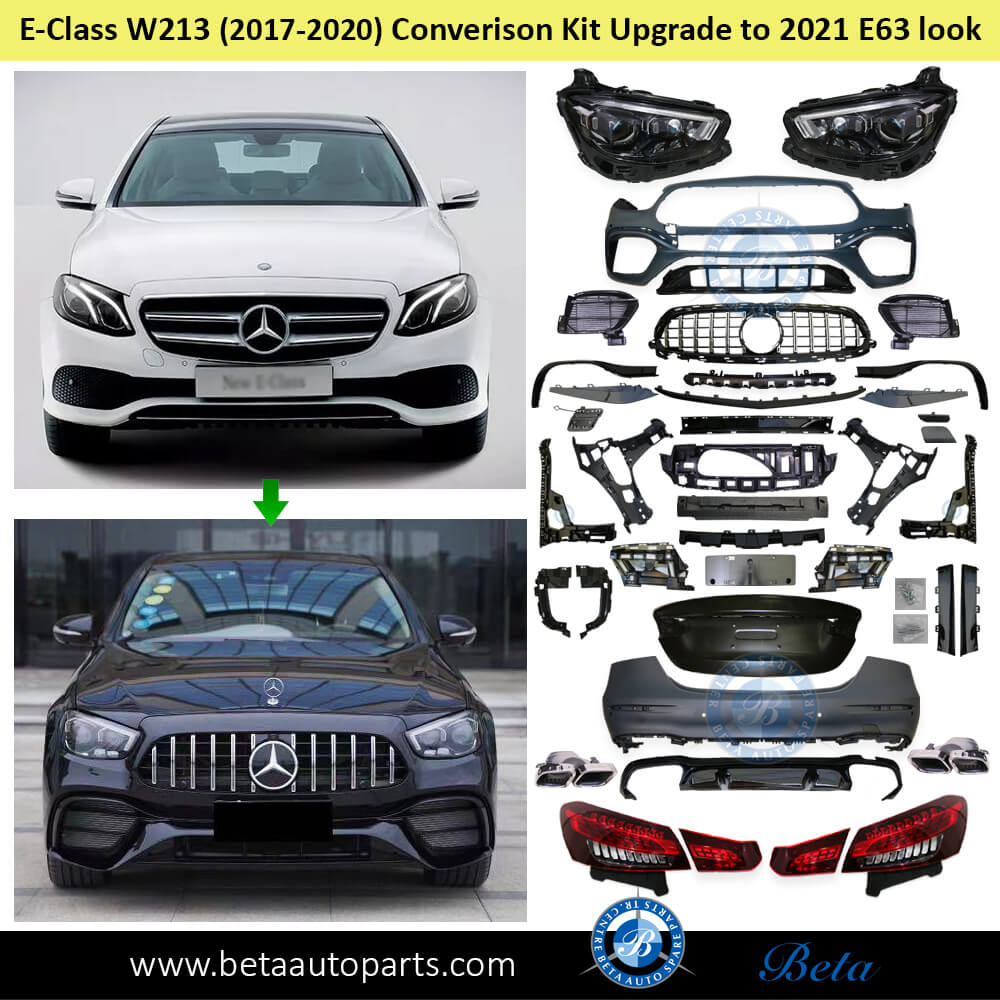 Conversion Kit Upgrade to 2021 E63 look for Mercedes E-Class W213 2017-2020 models Conversion Kit Upgrade to 2021 E63 look for Mercedes E-Class W213 2017-2020 models